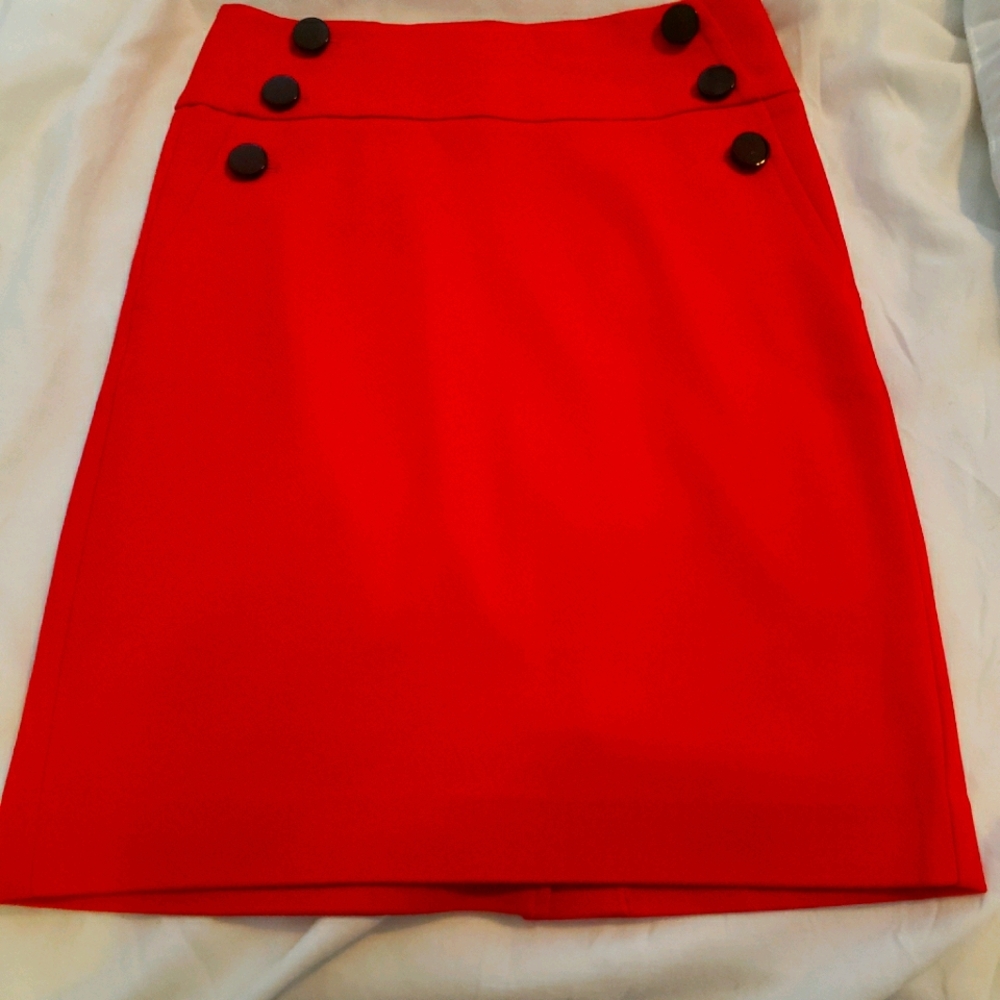 Ann Taylor Loft Red Skirt
